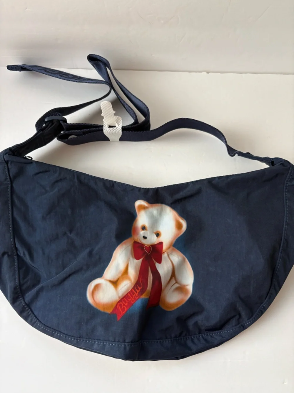 NWT BAGGU UO Exclusive Teddy Bear Medium Nylon Crescent Bag